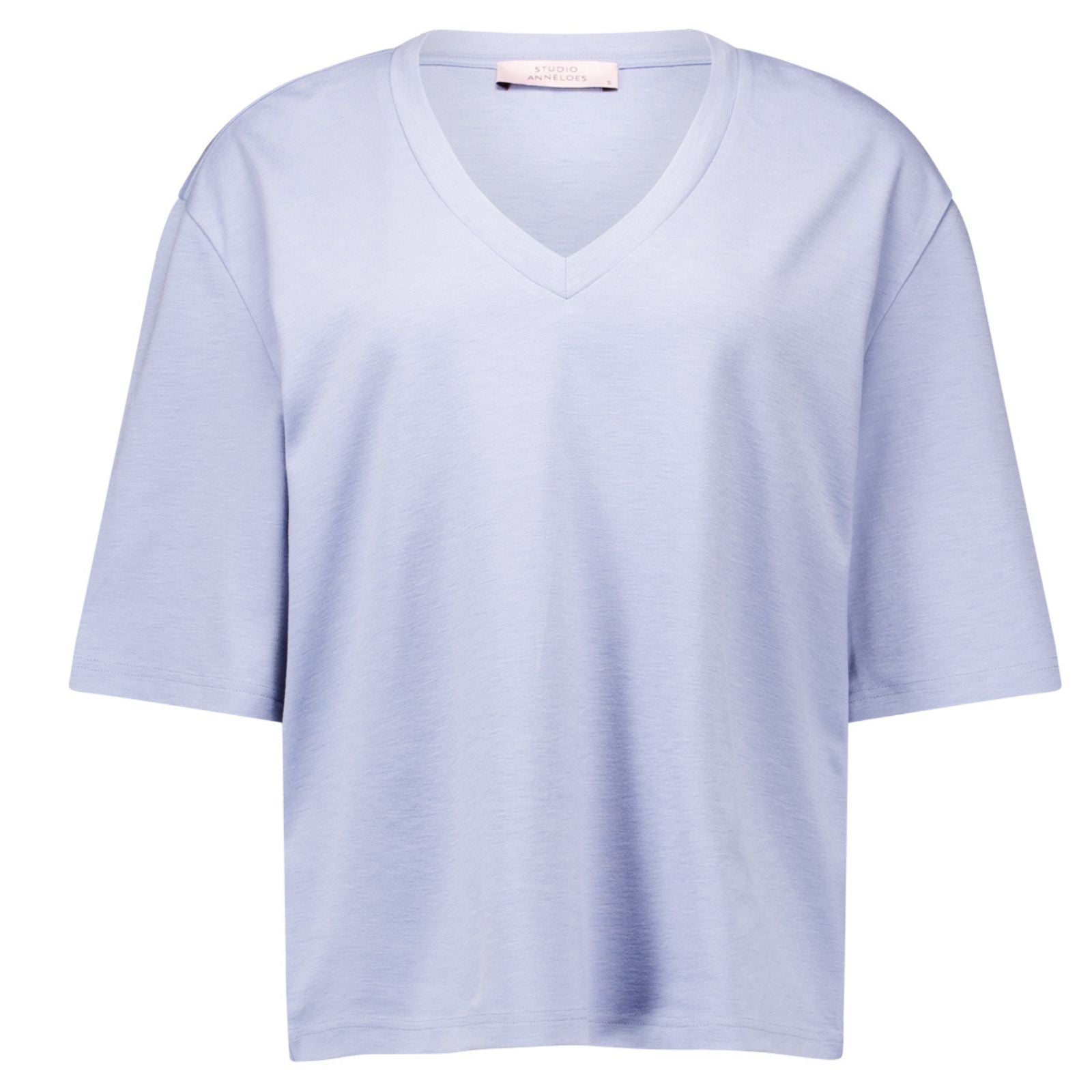 Sky Blue basic v-neck t-shirt Fiore
