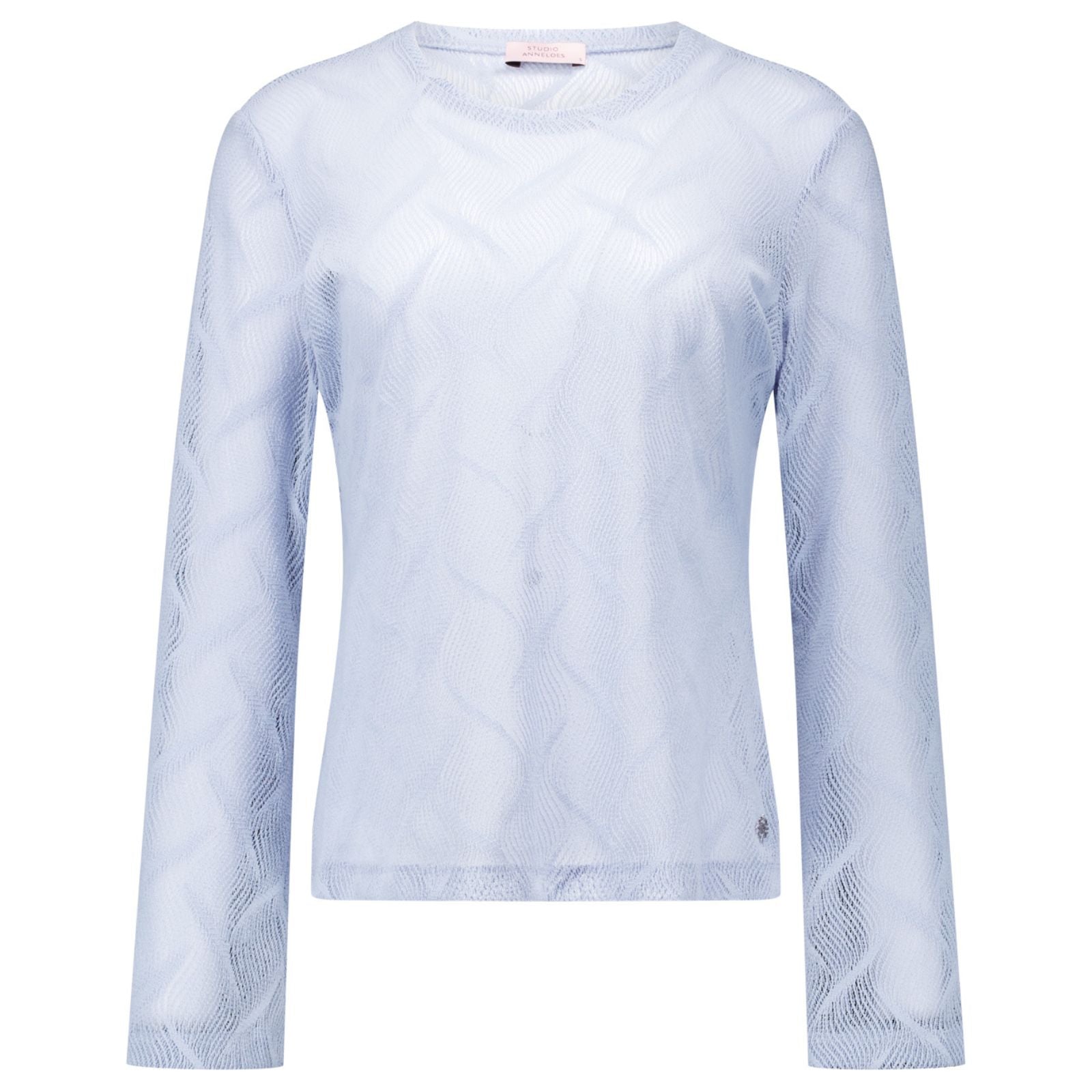 Sky Blue lace top Reagan Flaire