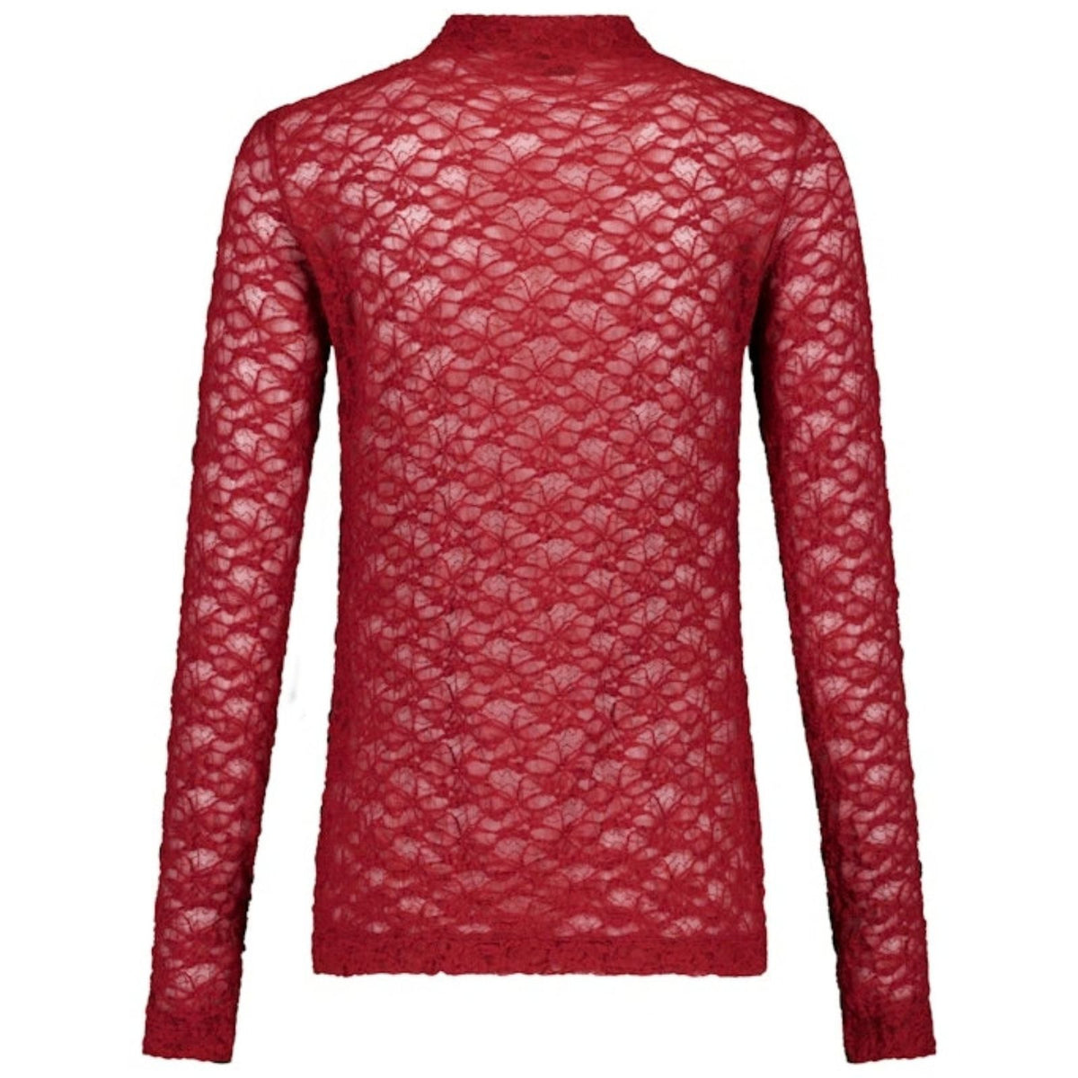 Red Wine kanten col top Reagan Lace