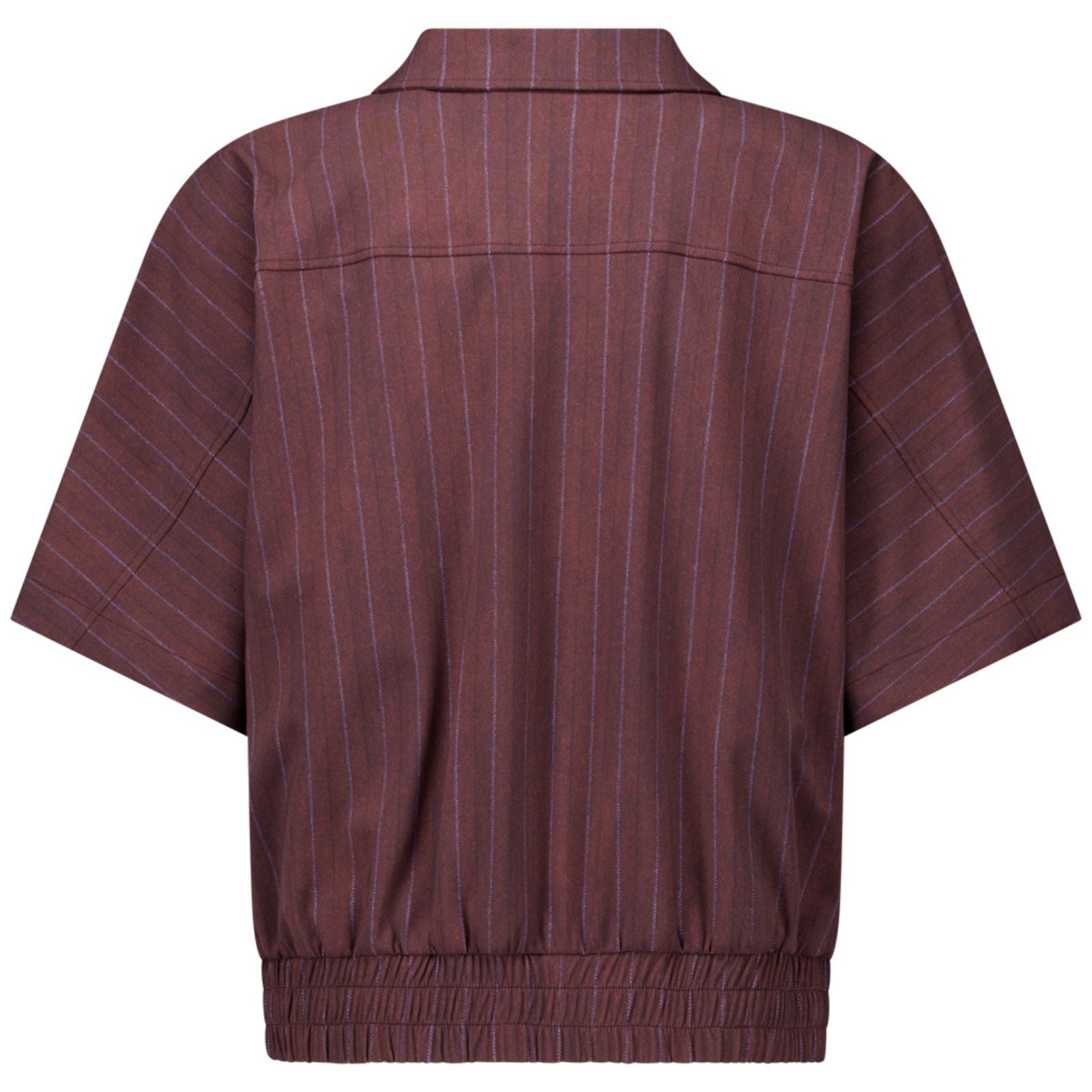 Chestnut met espresso jacket Marcella Stripe