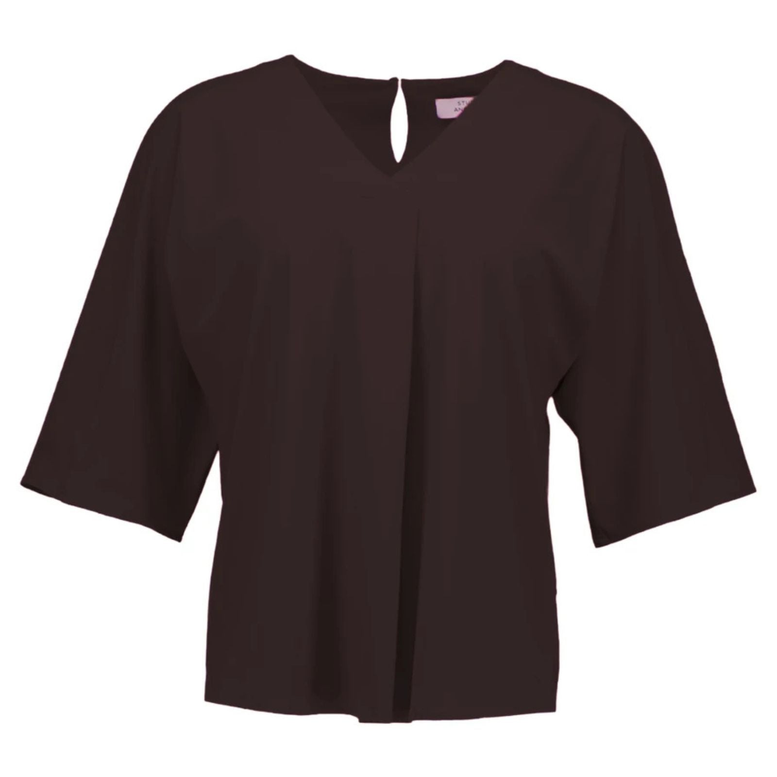 Espresso light travel Marly top