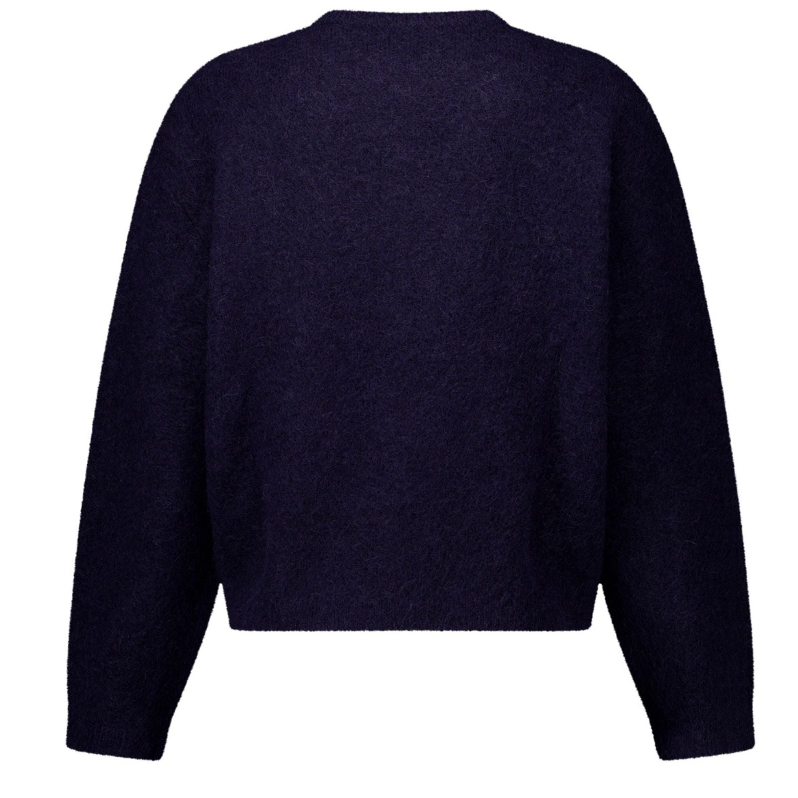 Donkerblauwe mohair knit cardigan Bibi