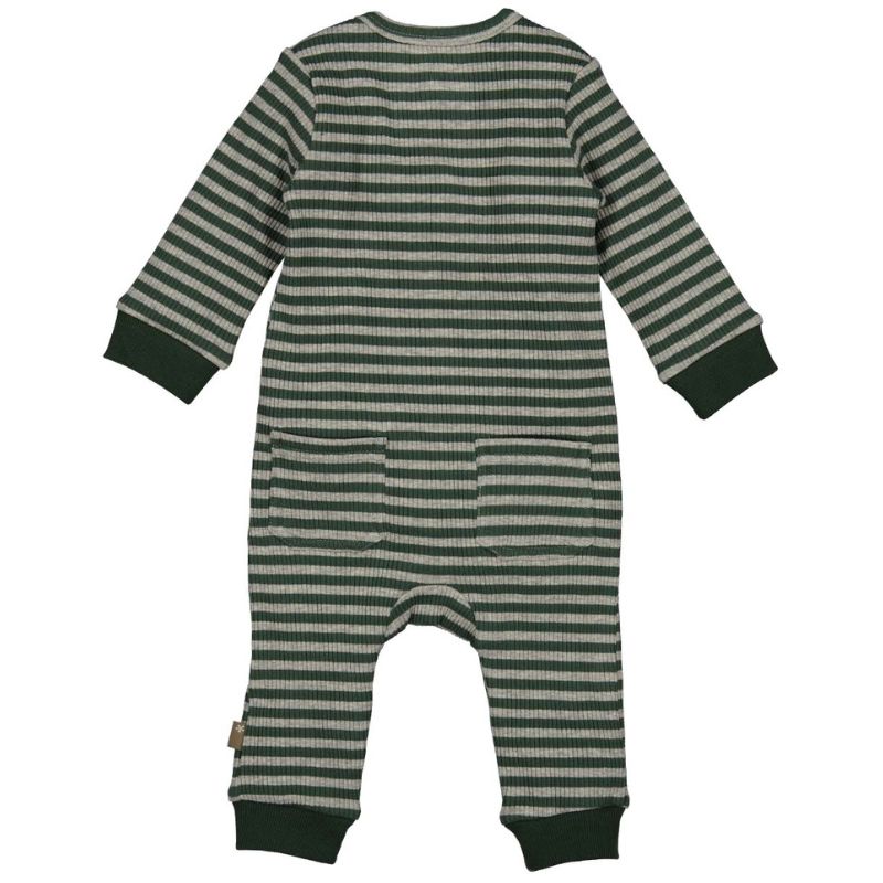 Groen gestreepte suit Striped
