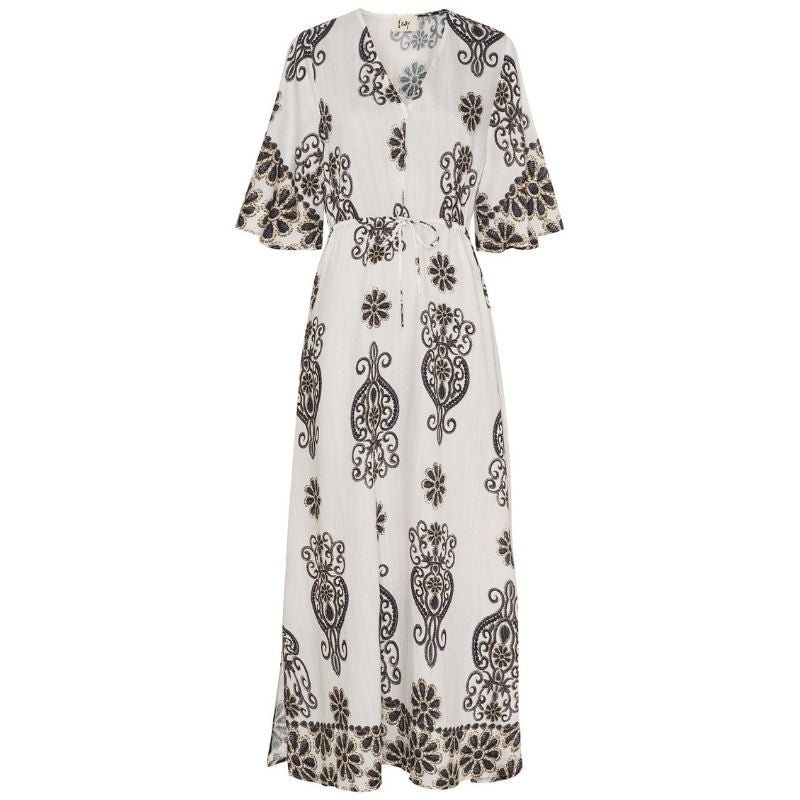 Summer Border Print viscose geprinte jurk Ane - Capuchon Fashion