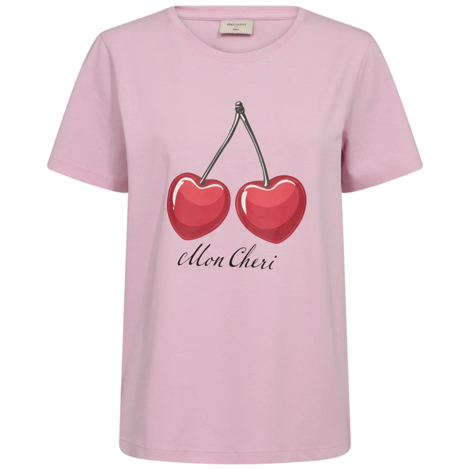 Sweet Lila met true red geprint t-shirt Fenjal - Capuchon Fashion