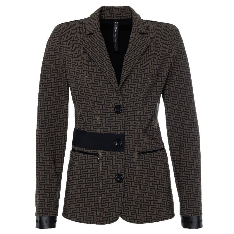 Taupe blazer Ritsjes Graphic - Capuchon Fashion