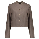 Taupe collar bomber jacket 45561 - Capuchon Fashion