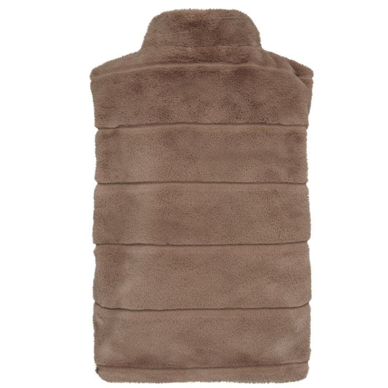 Taupe gilet Foxy - Capuchon Fashion