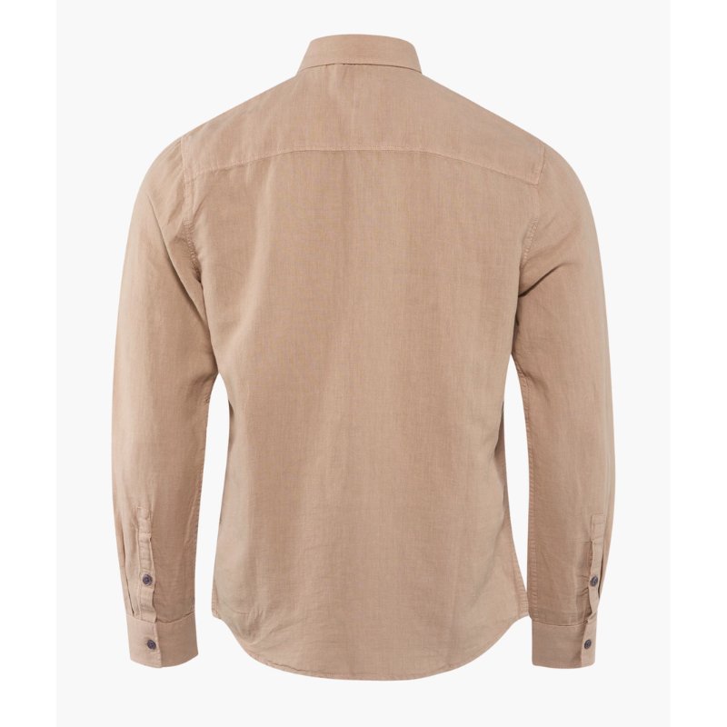 Taupe linnen shirt Ruben - Capuchon Fashion