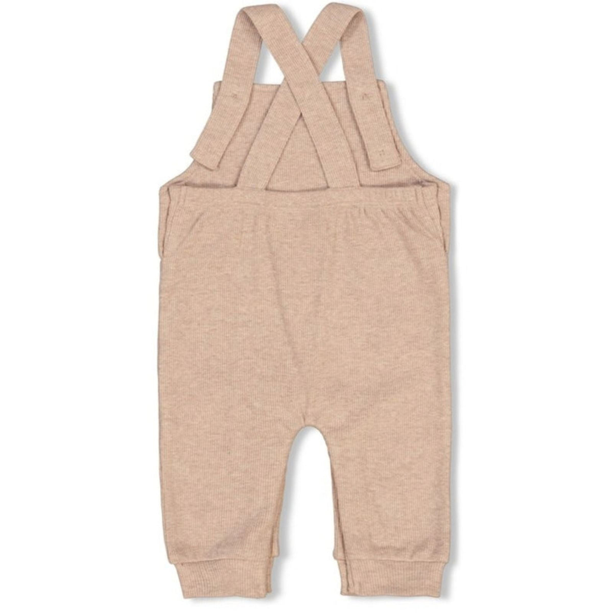 Taupe melange rib tuinbroek The Magic is in You - Capuchon Fashion