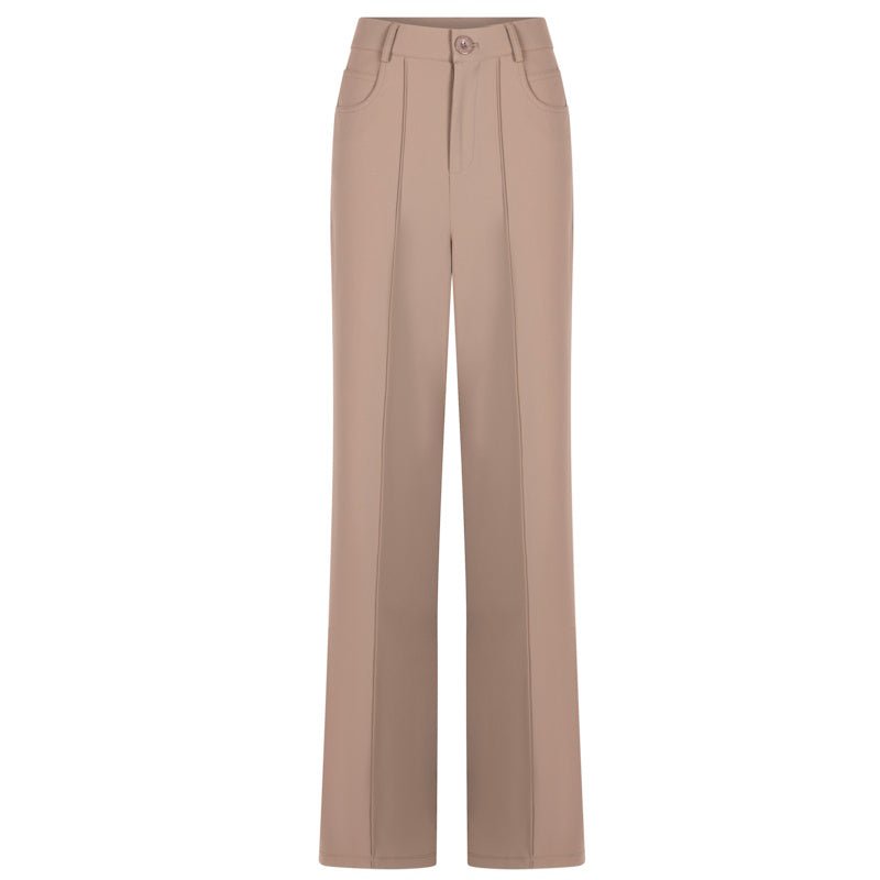 Taupe travel broek Beau - Capuchon Fashion