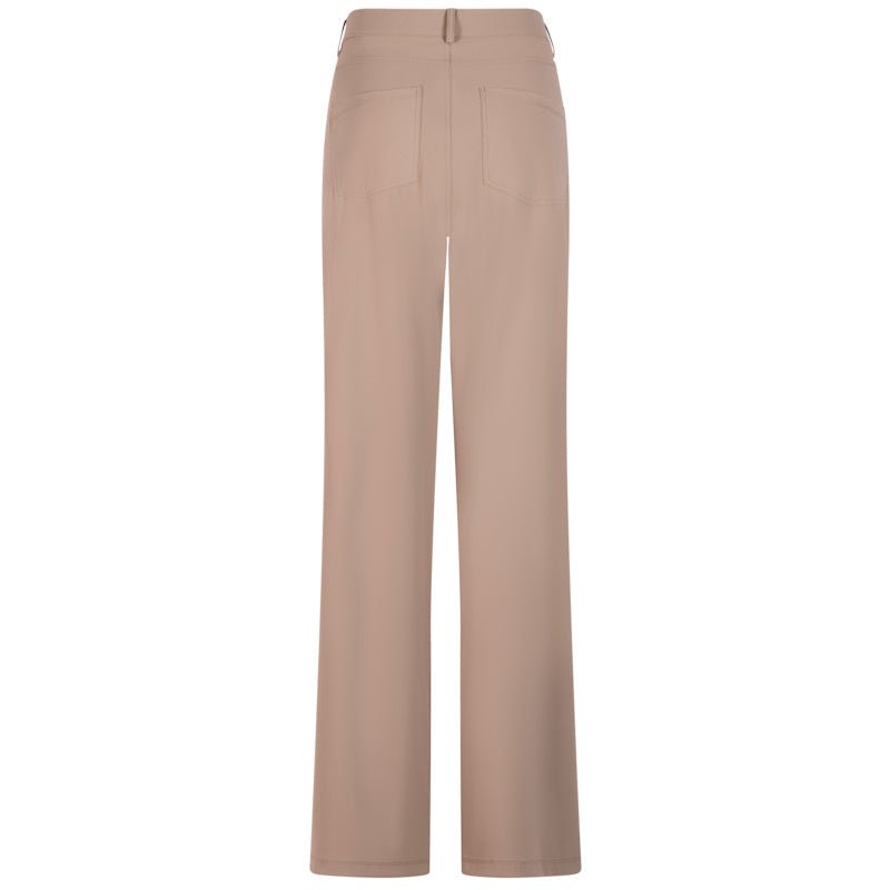 Taupe travel broek Beau - Capuchon Fashion