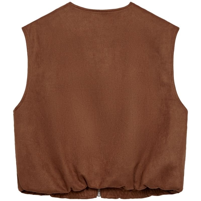 Thrush fake suede waistcoat Duva - Capuchon Fashion