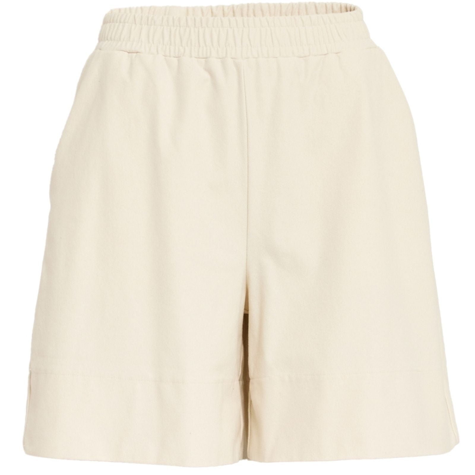 Tofu beige elastic waistband short Naddie - Capuchon Fashion