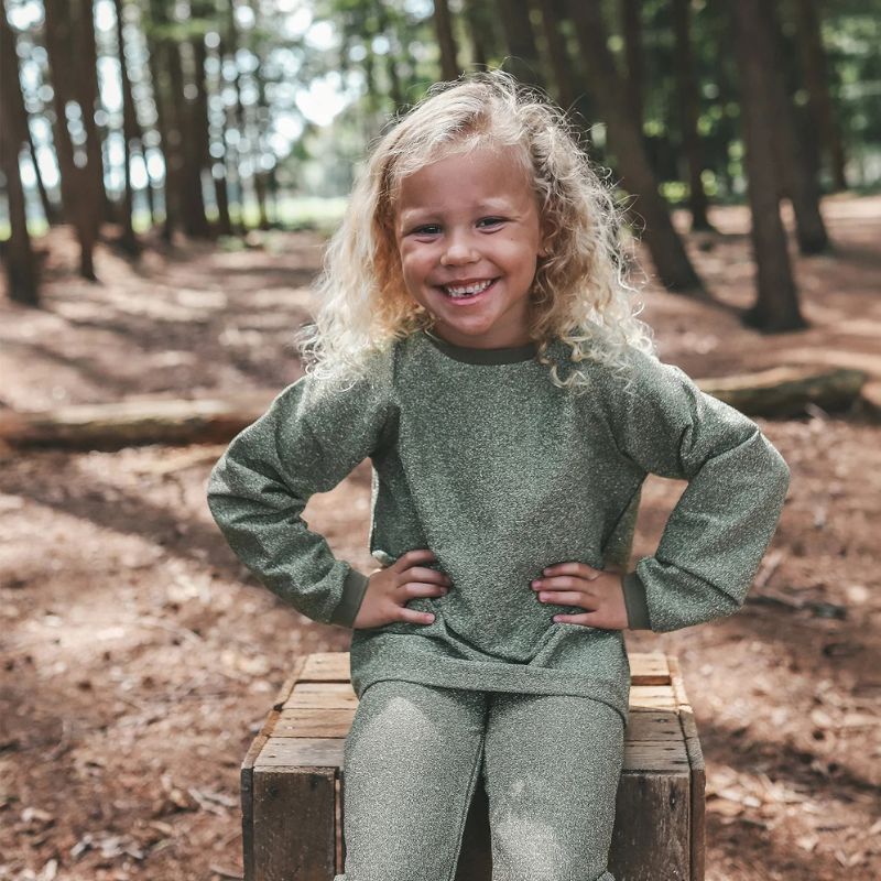 Groene sweater Glitter