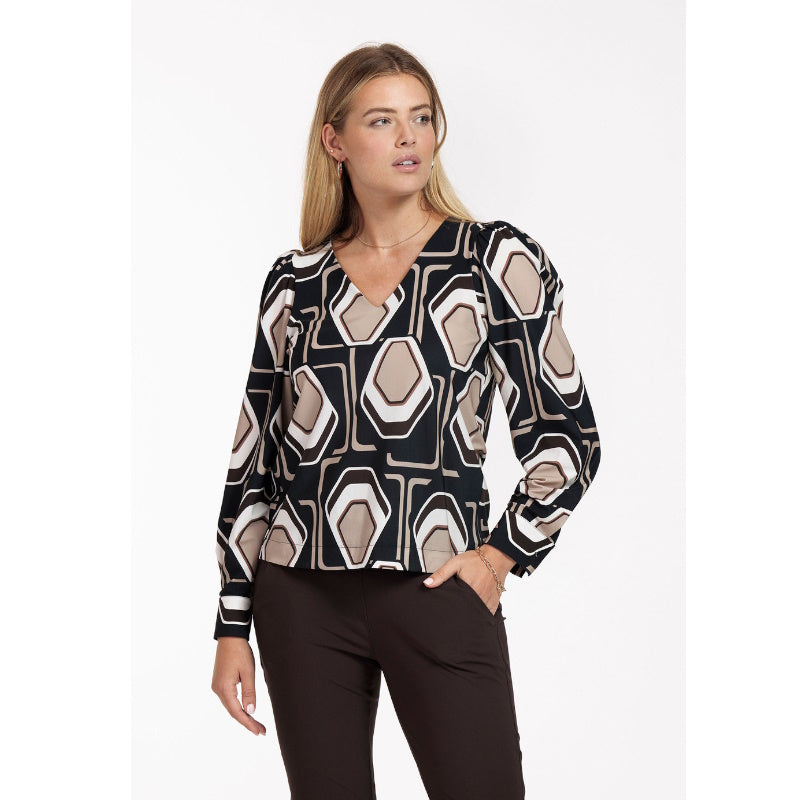 Multicolor top Les graphic big