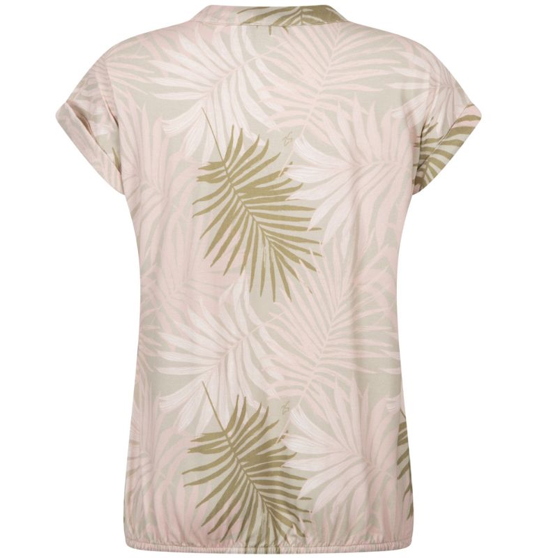 Beige geprinte top Lola