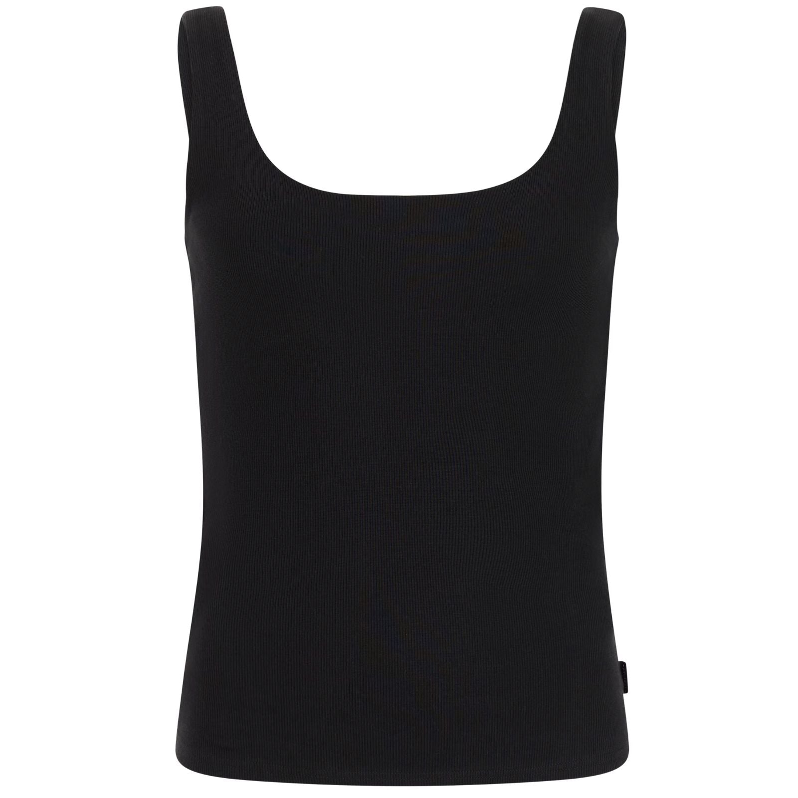 True Black rib suede singlet Dazes - Capuchon Fashion