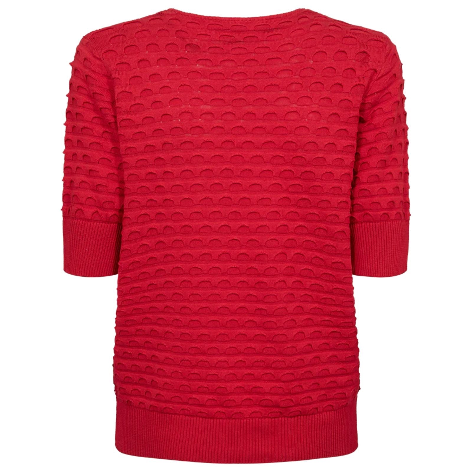 True Red jacquard pullover Dodo - Capuchon Fashion