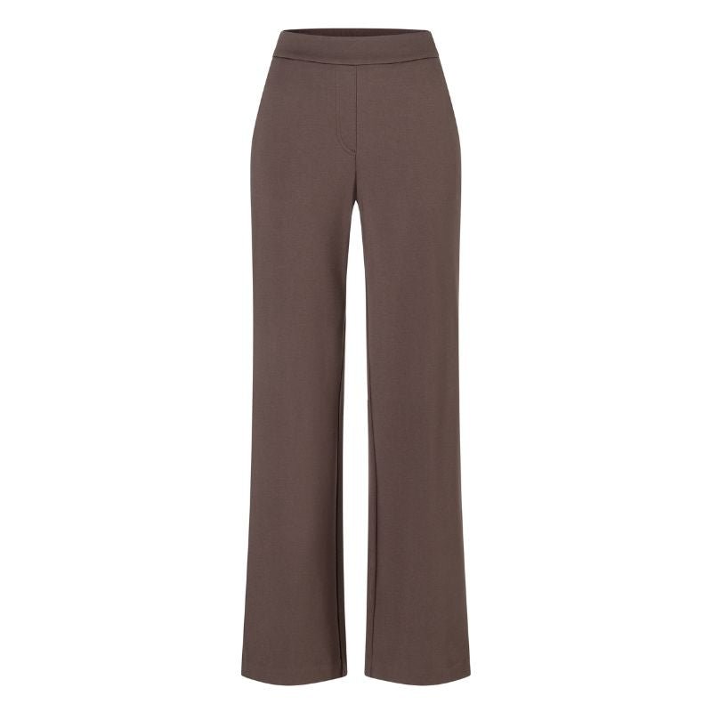 Truffle Brown wide fit broek Chiara - Capuchon Fashion