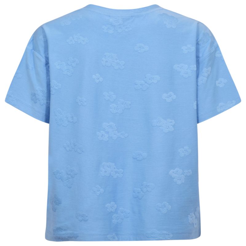 Vista Blue boxy shape t-shirt Ziprea - Capuchon Fashion