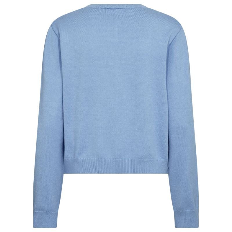 Vista Blue knitted bows cardigan Tessa - Capuchon Fashion