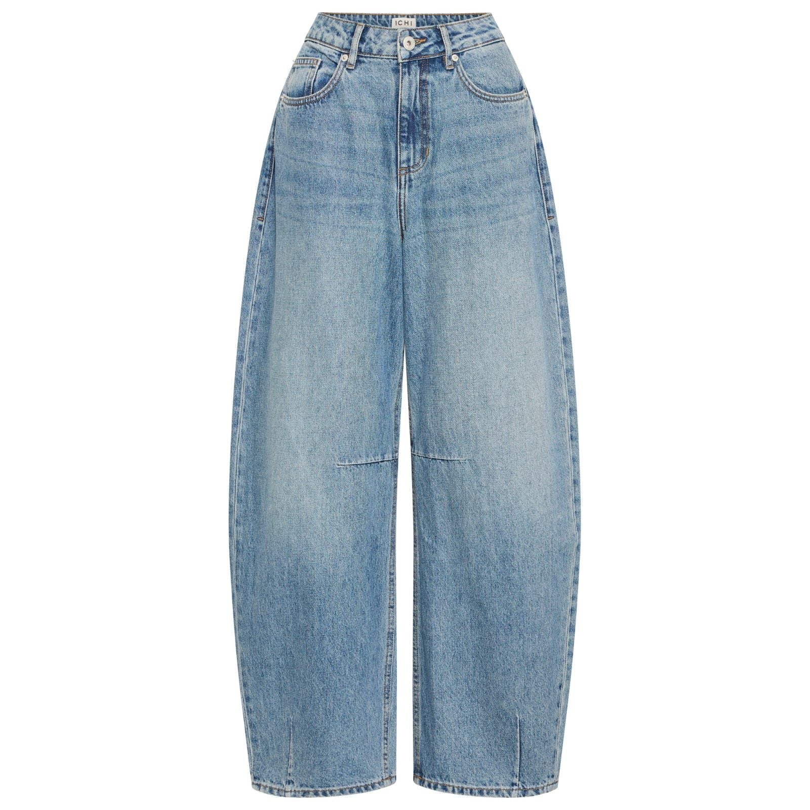 Washed Medium Blue balloon jeans Milana - Capuchon Fashion