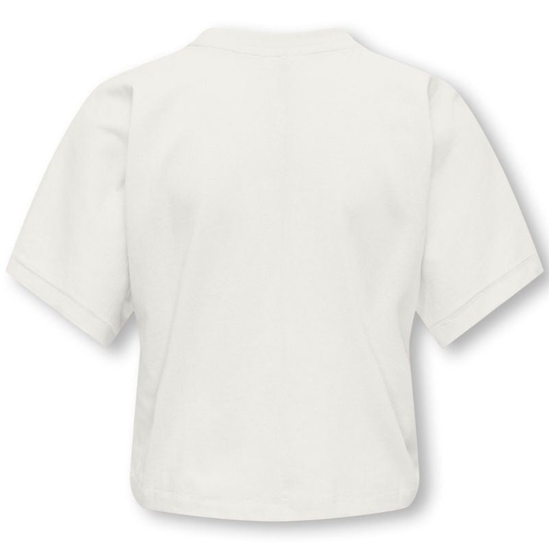 Wit geprint cropped t-shirt Stella - Capuchon Fashion