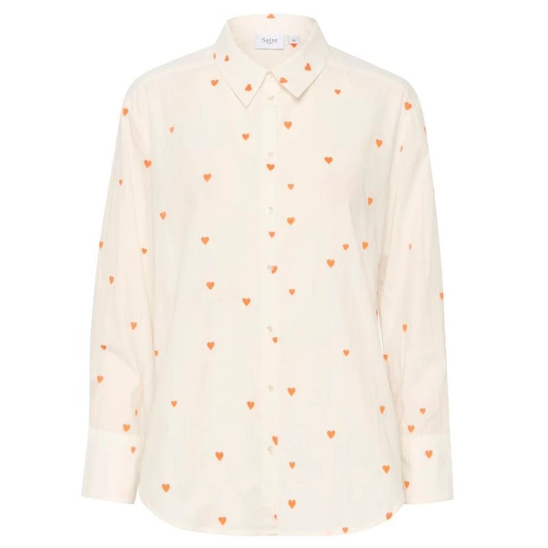 Wit geprint shirt Dianne - Capuchon Fashion