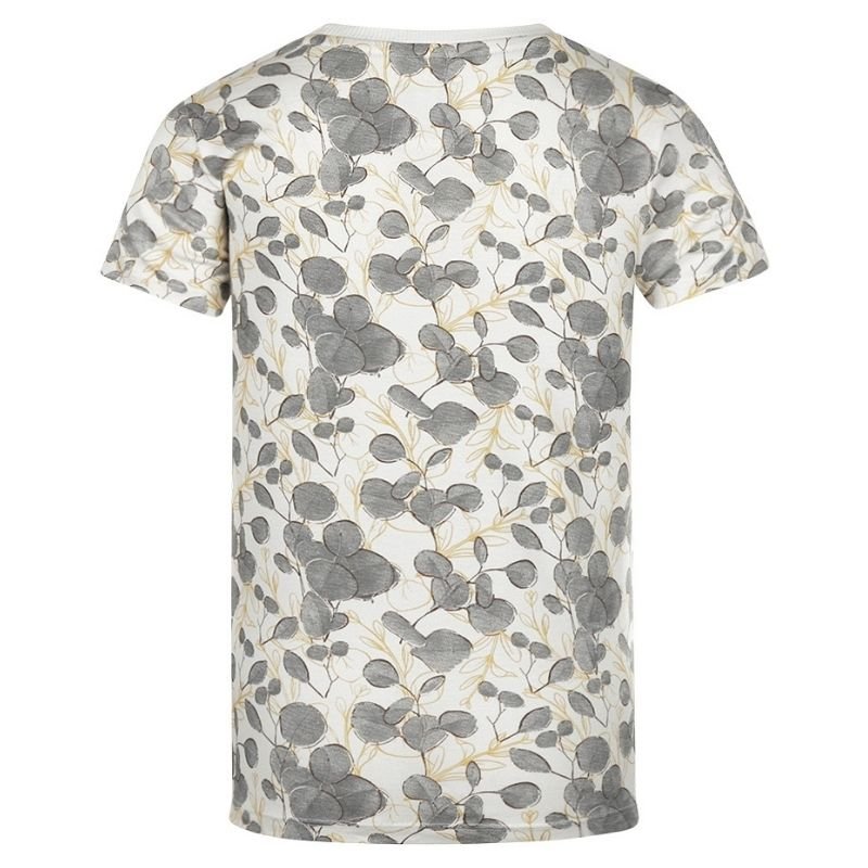 Wit geprint t-shirt P54800 - Capuchon Fashion