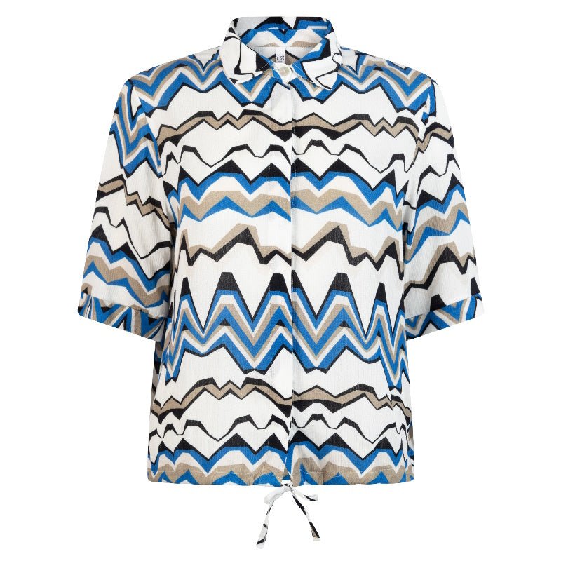 Wit geprinte blouse Aster - Capuchon Fashion