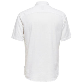 Wit linnen shirt Caiden - Capuchon Fashion