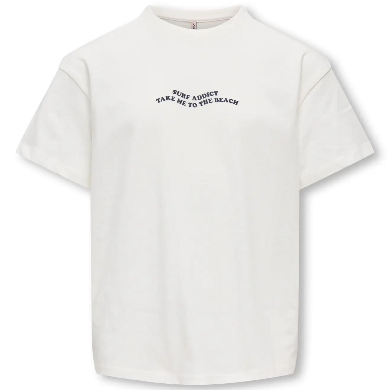Wit loose fit print t-shirt Sunny - Capuchon Fashion