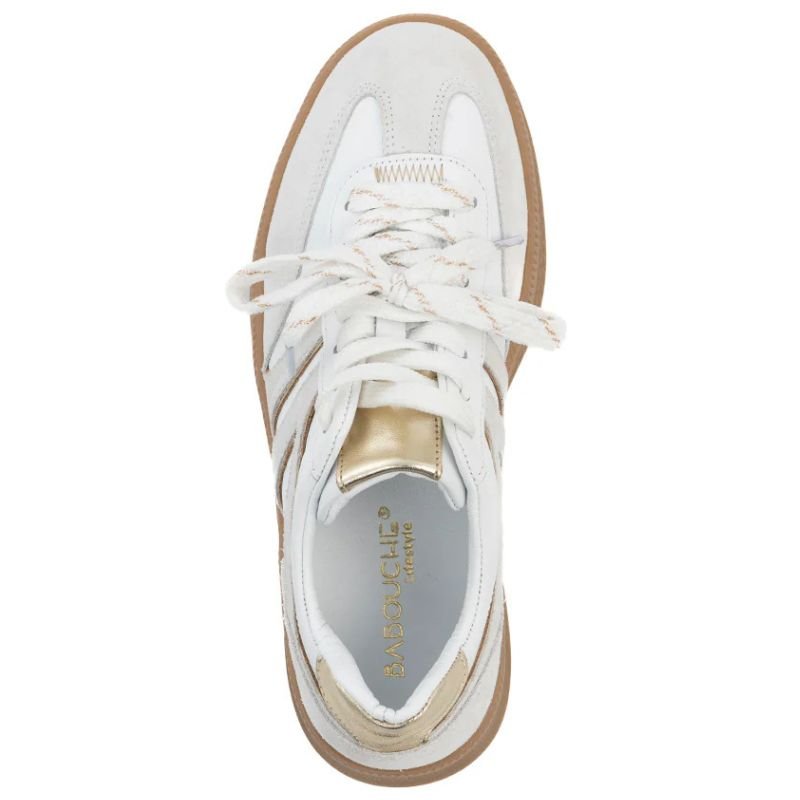 Wit met gouden details sneaker Jilly - Capuchon Fashion
