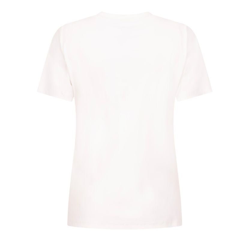 Wit met mocha top Selma - Capuchon Fashion