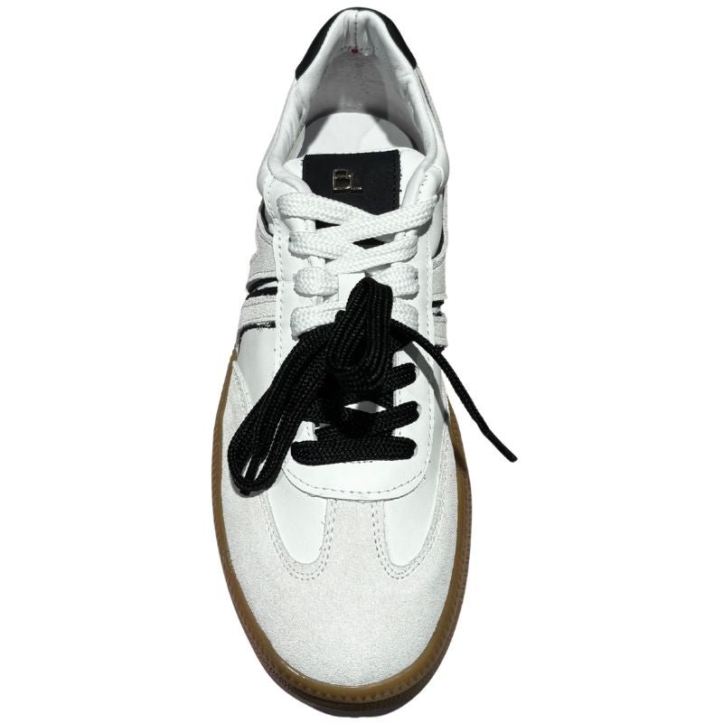 Wit met zwarte details sneaker Jilly - Capuchon Fashion