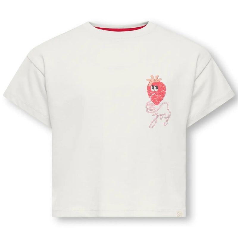 Wit regular fit t-shirt Belinda - Capuchon Fashion