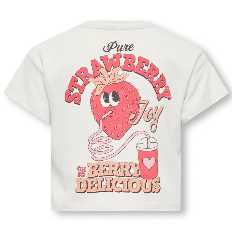 Wit regular fit t-shirt Belinda - Capuchon Fashion