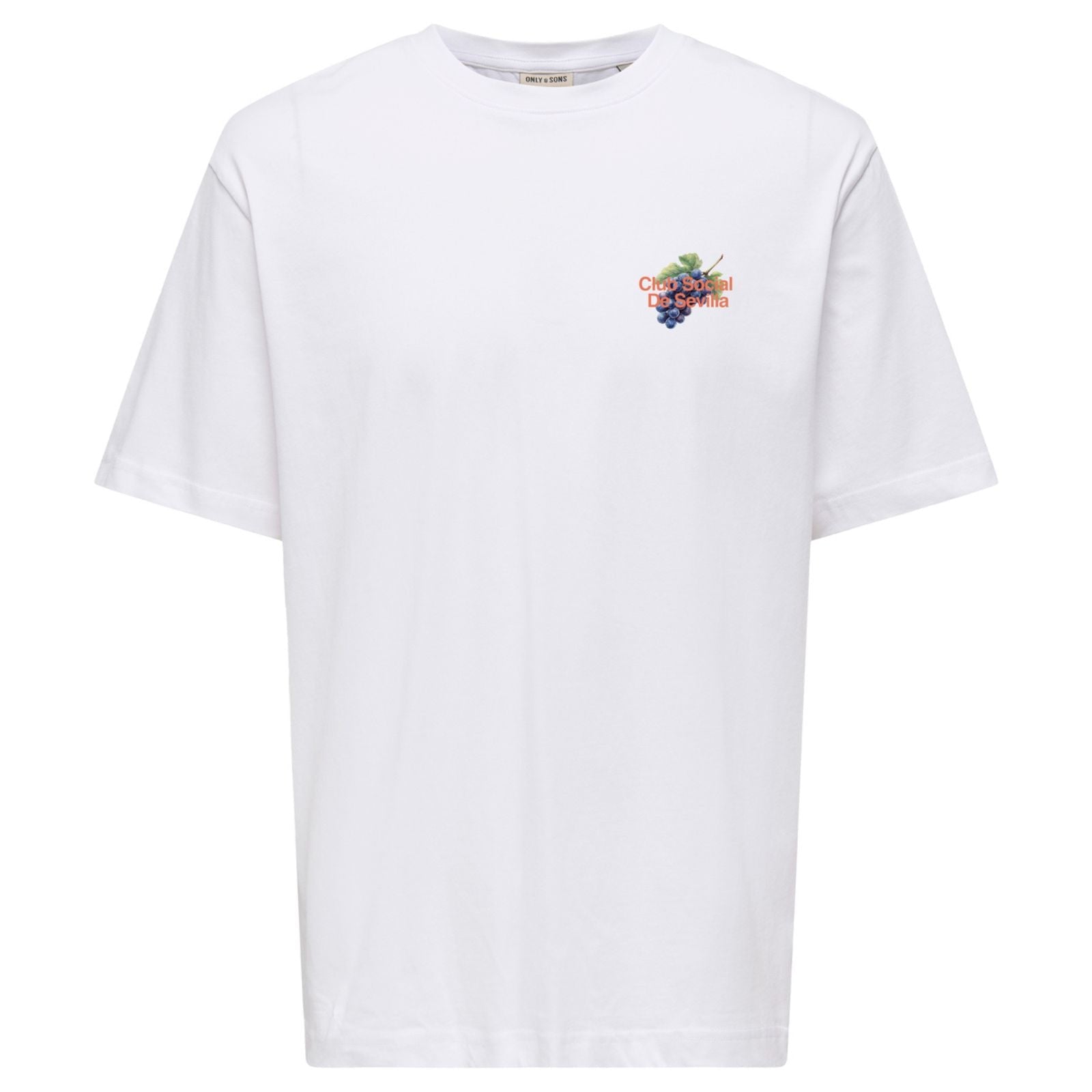 Wit relaxed fit t-shirt Axel Dorado - Capuchon Fashion