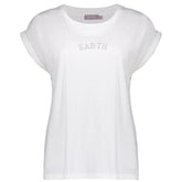 Wit t-shirt embroidery 42610 - Capuchon Fashion