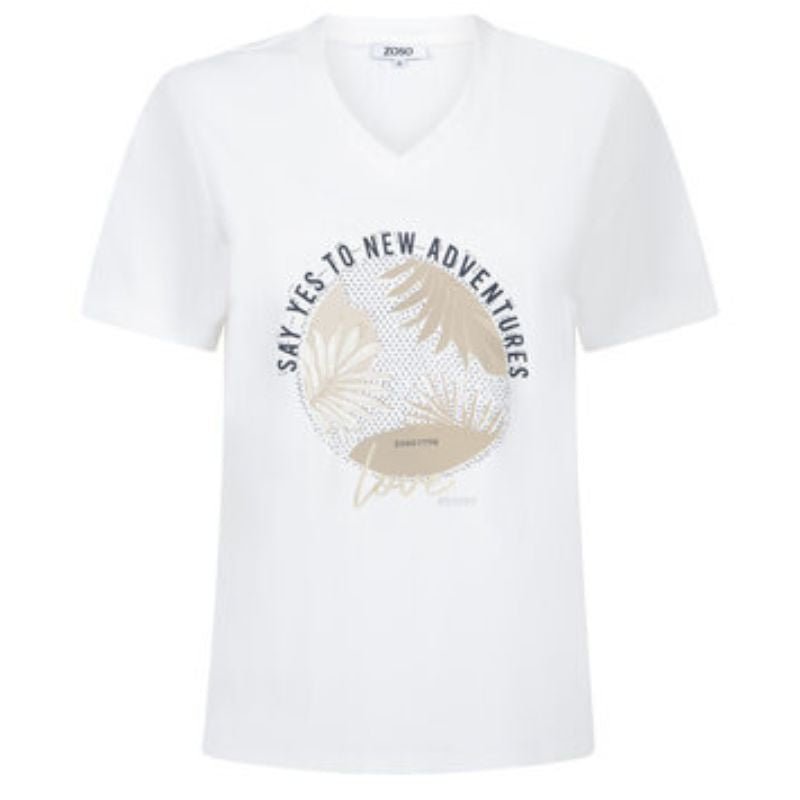 Wit t-shirt Isa - Capuchon Fashion