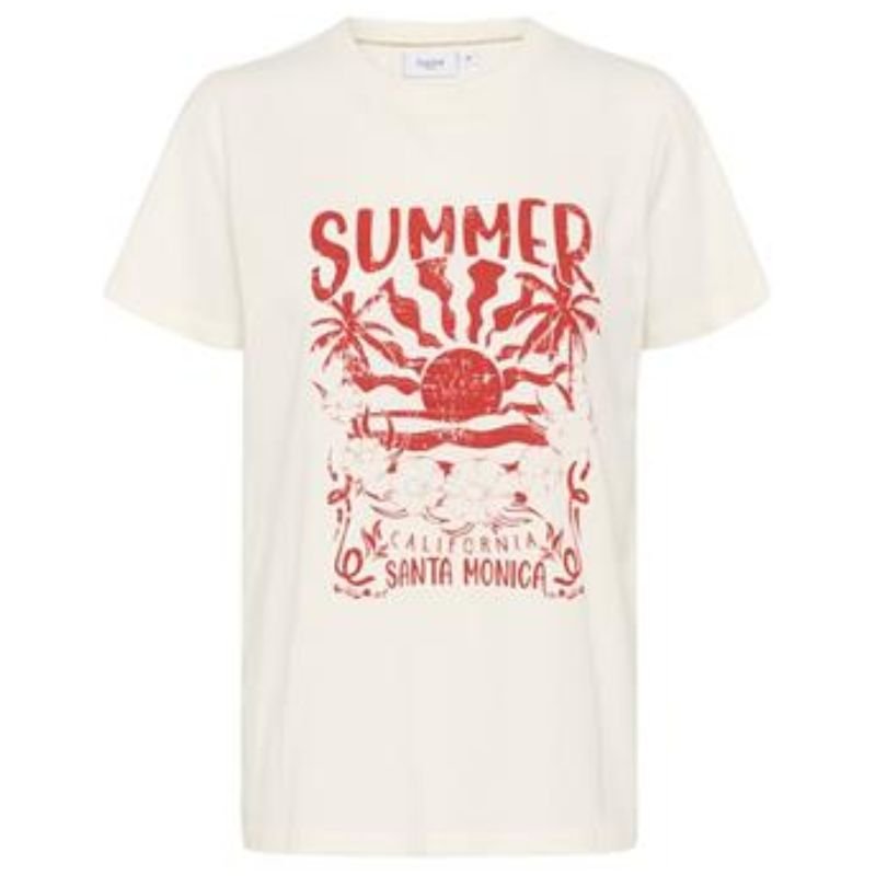 Wit t-shirt Kuvi - Capuchon Fashion