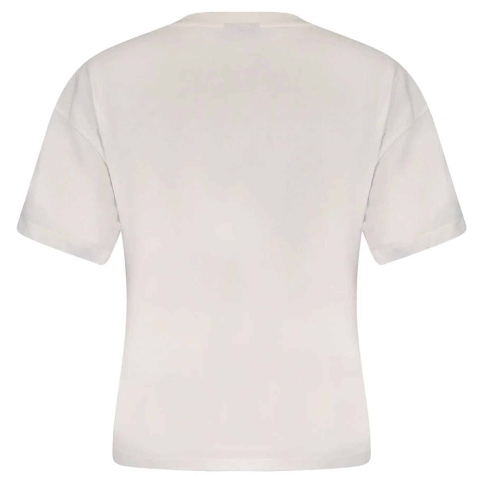 Wit t-shirt met artwork details 613167 - Capuchon Fashion