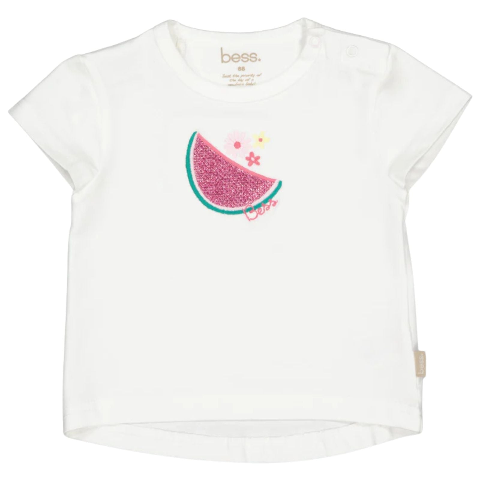 Wit t-shirt met print Watermelon 261105 - Capuchon Fashion