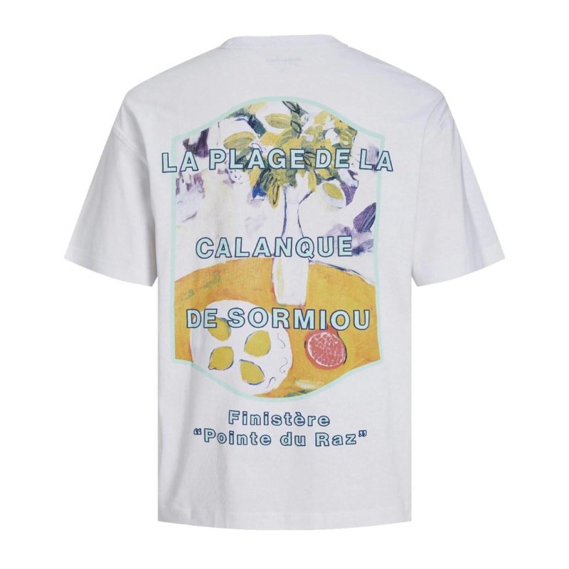 Wit t-shirt Valencia - Capuchon Fashion
