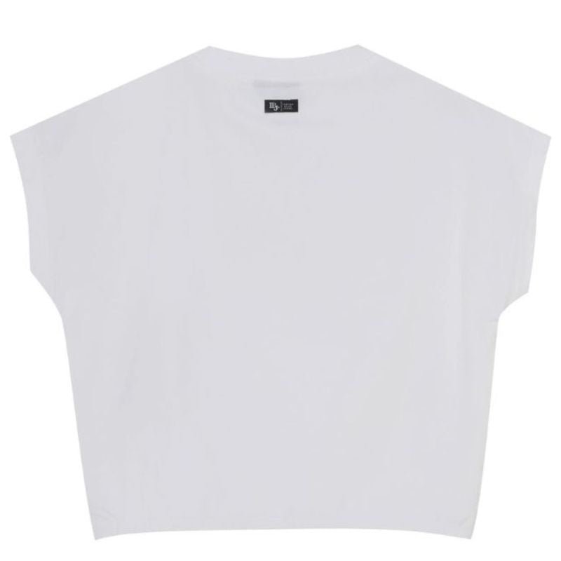 Wit t-shirt Wide Cropped - Capuchon Fashion