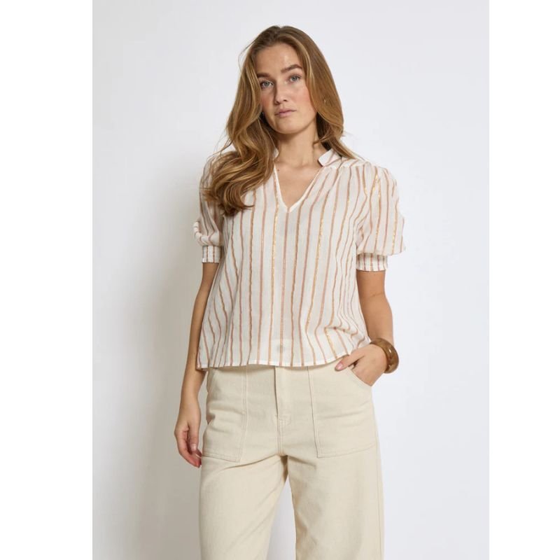 Witte blouse Aleka - Capuchon Fashion
