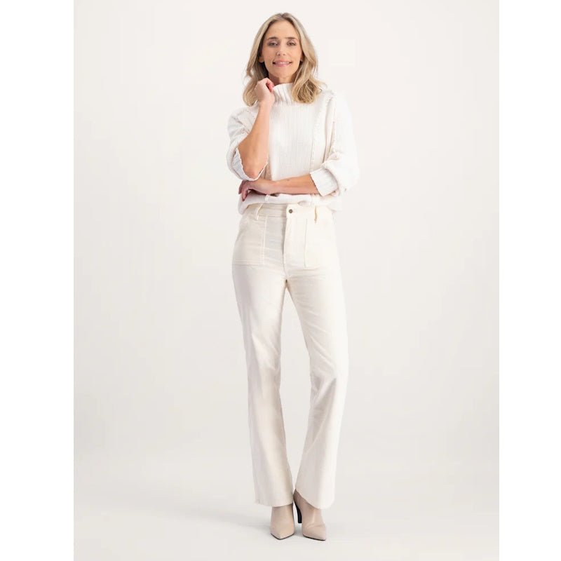 Witte broek The James Corduroy - Capuchon Fashion