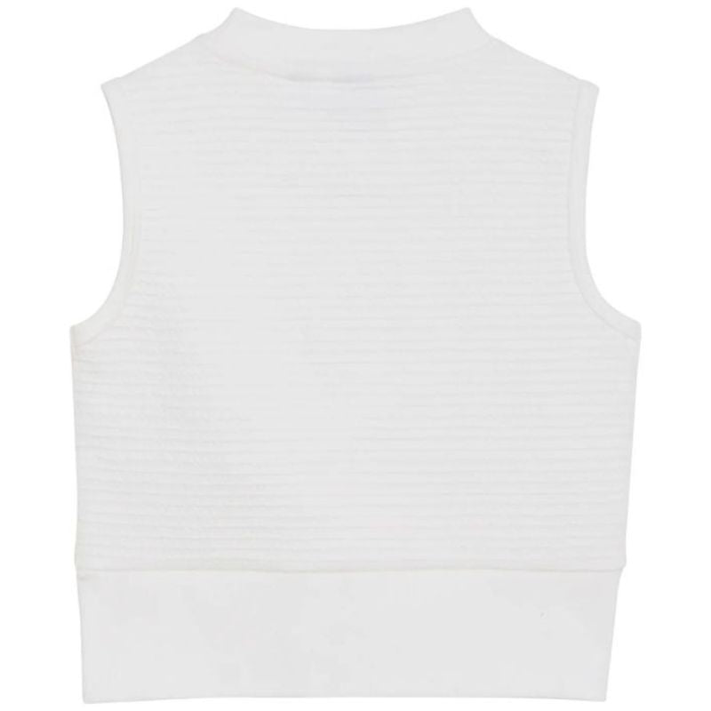 Witte cropped Singlet - Capuchon Fashion