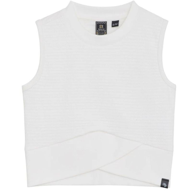 Witte cropped Singlet - Capuchon Fashion